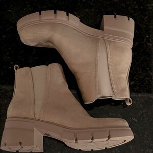 REDTOP Chelsea Elastic Chunky Block Heel Platform Lug Sole Ankle Booties size 8